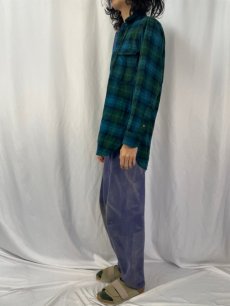 画像3: 70's PENDLETON チェック柄 オープンカラーウールシャツ SIZE15 (3)