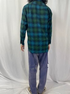 画像4: 70's PENDLETON チェック柄 オープンカラーウールシャツ SIZE15 (4)