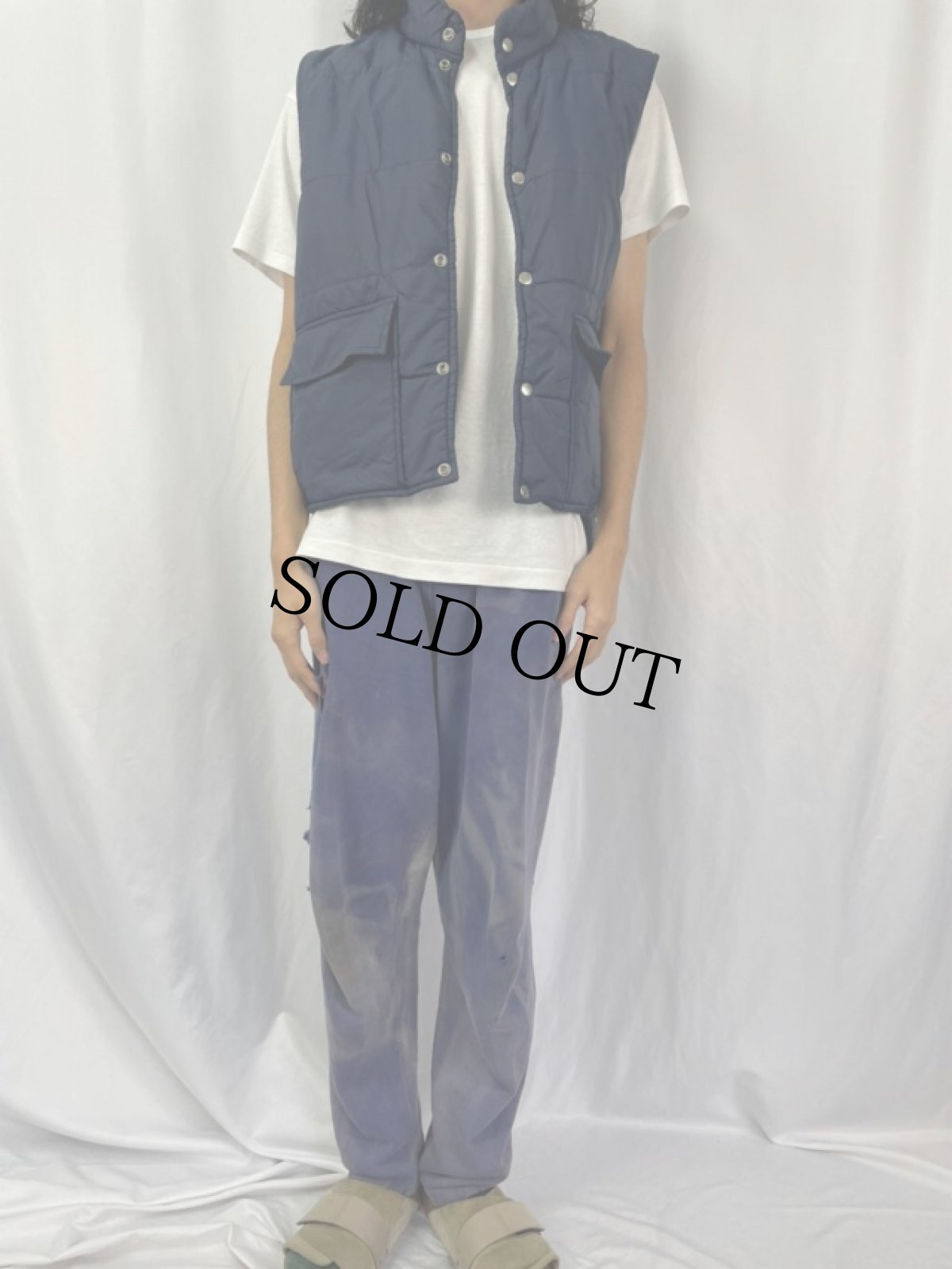 画像2: 70〜80's Sportswear ダウンベスト M (2)