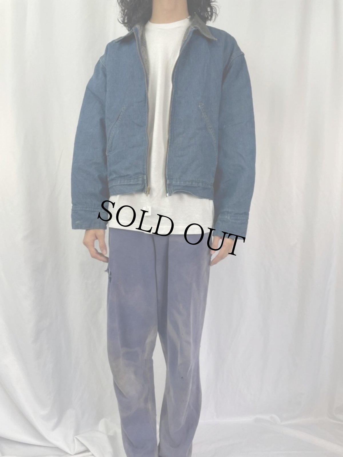 画像2: 70's Sears ブランケット付き デニムカバーオール M (2)