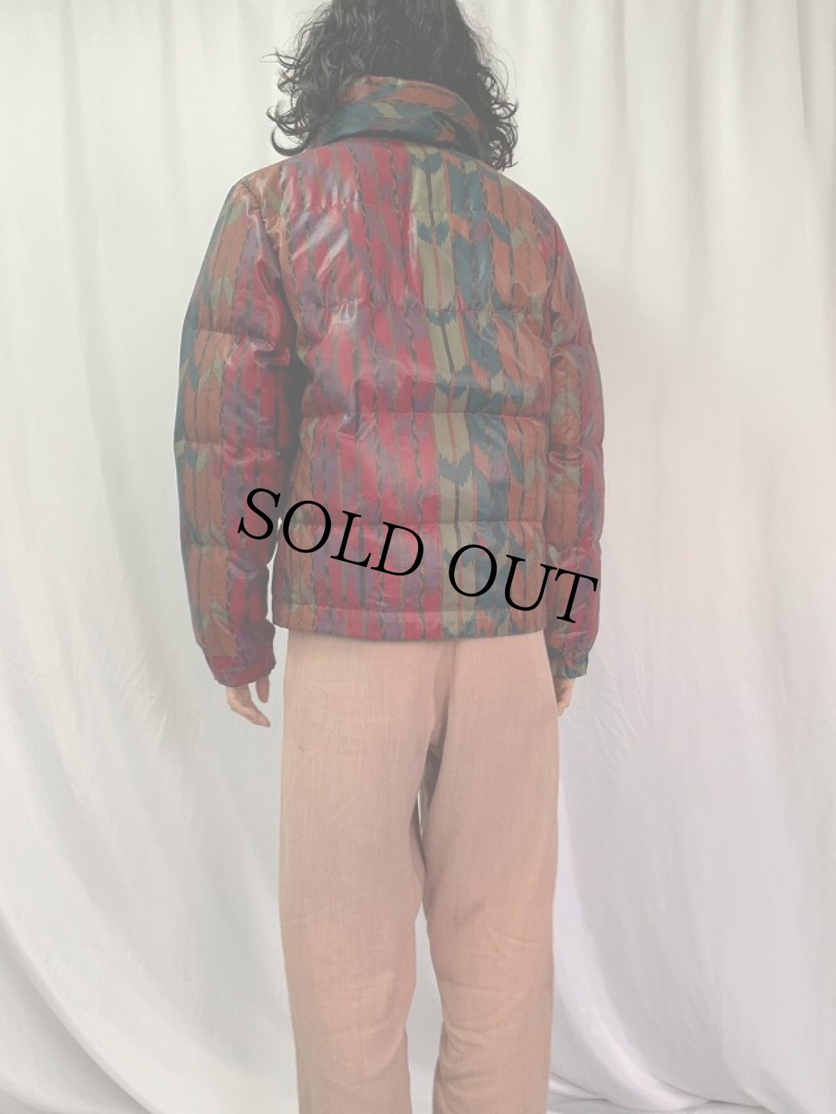 画像4: 総柄 ダウンジャケット SIZE44 (4)