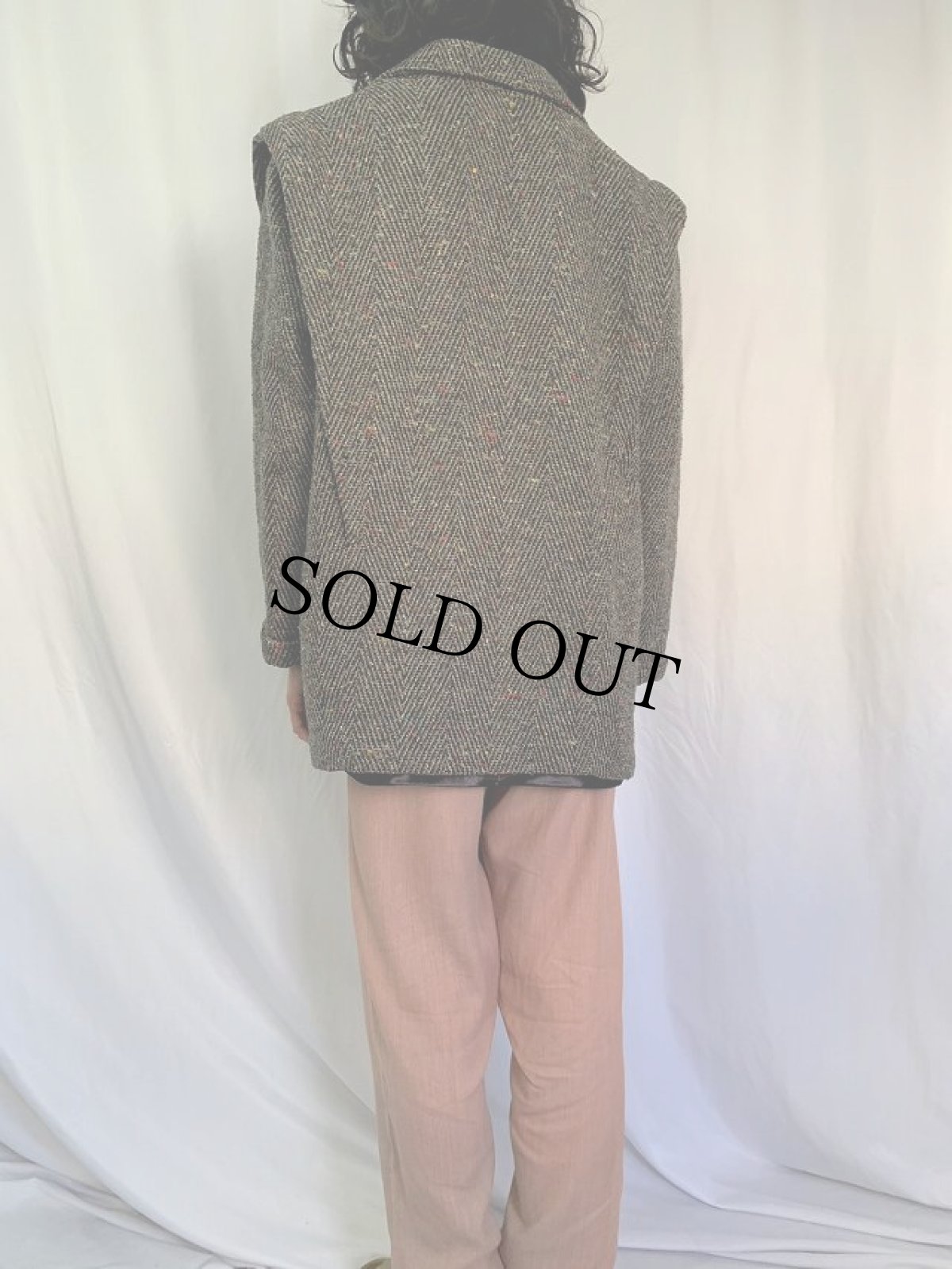 画像4: 70〜80's Sears THEFASHION PLACE CANADA製 ネップ混 デザインジャケット SIZE16 (4)