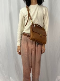 画像2: 80's COACH レザーショルダーバッグ (2)