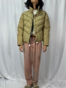 画像2: 80's Woolrich USA製 ウエスタンヨークダウンジャケット  (2)