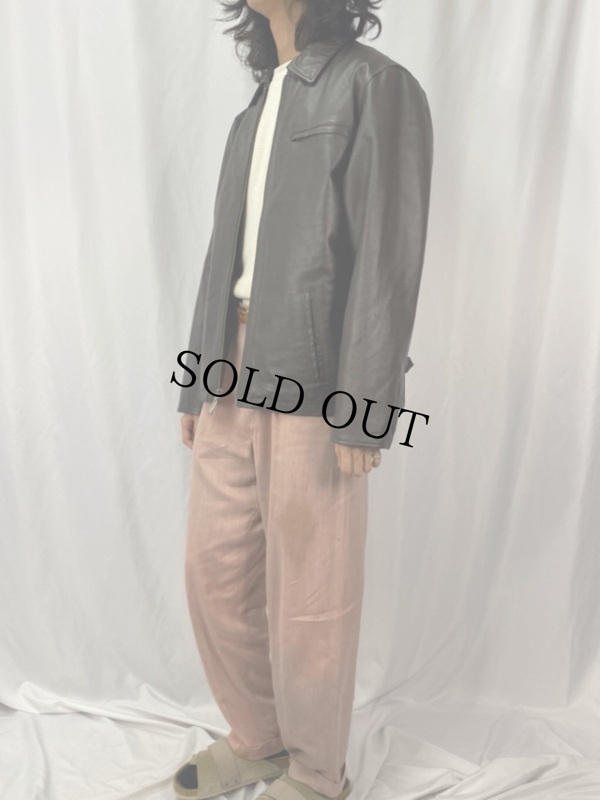 画像3: MASSINI レザージャケット M BROWN (3)