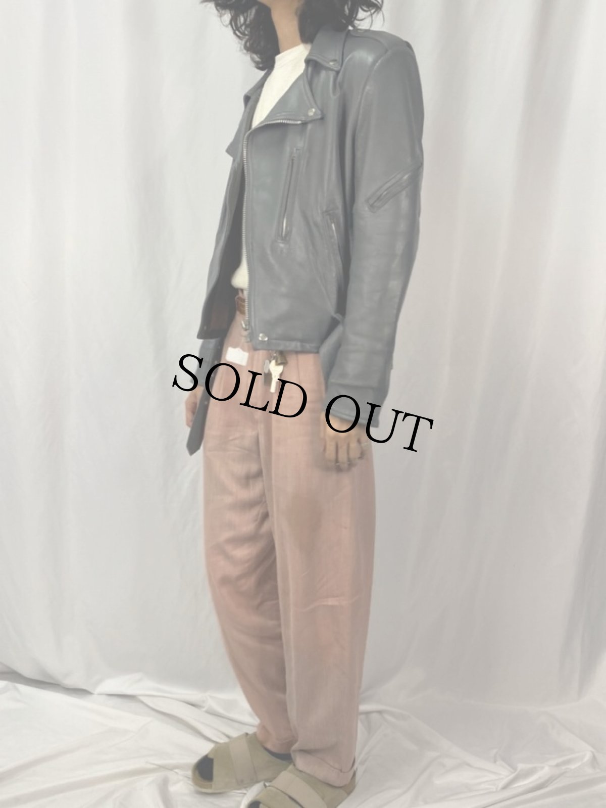 画像3: 70's Glen Laine By Bainton ダブルライダースジャケット SIZE38 (3)