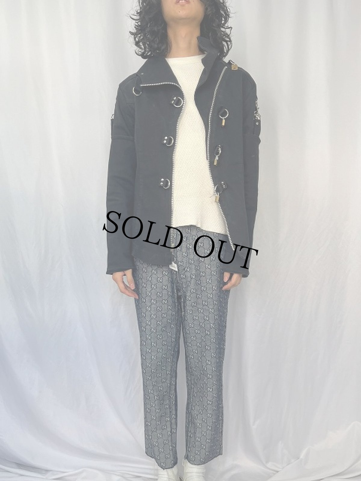 画像2: FETISH LIP SERVICE ボンテージジャケット (2)