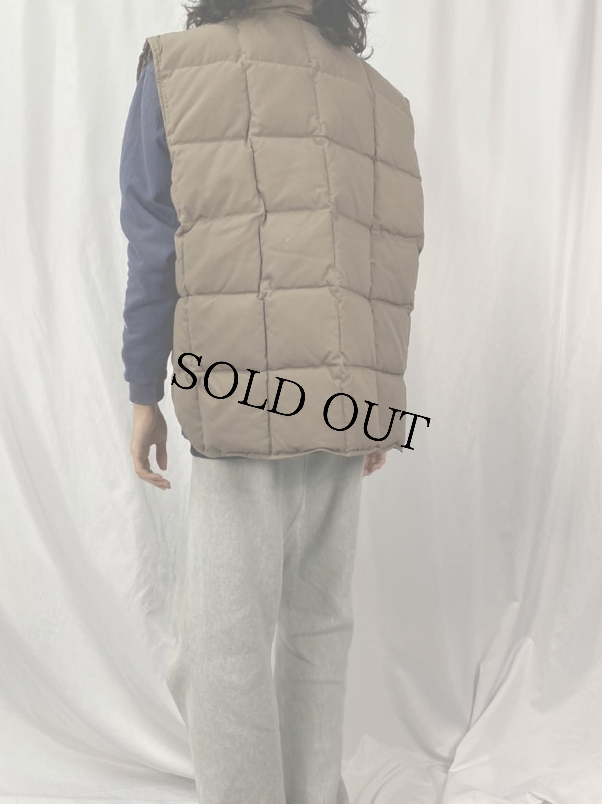 画像4: 80's Eddie Bauer "GOOSE DOWN" キルティングダウンベスト XL (4)