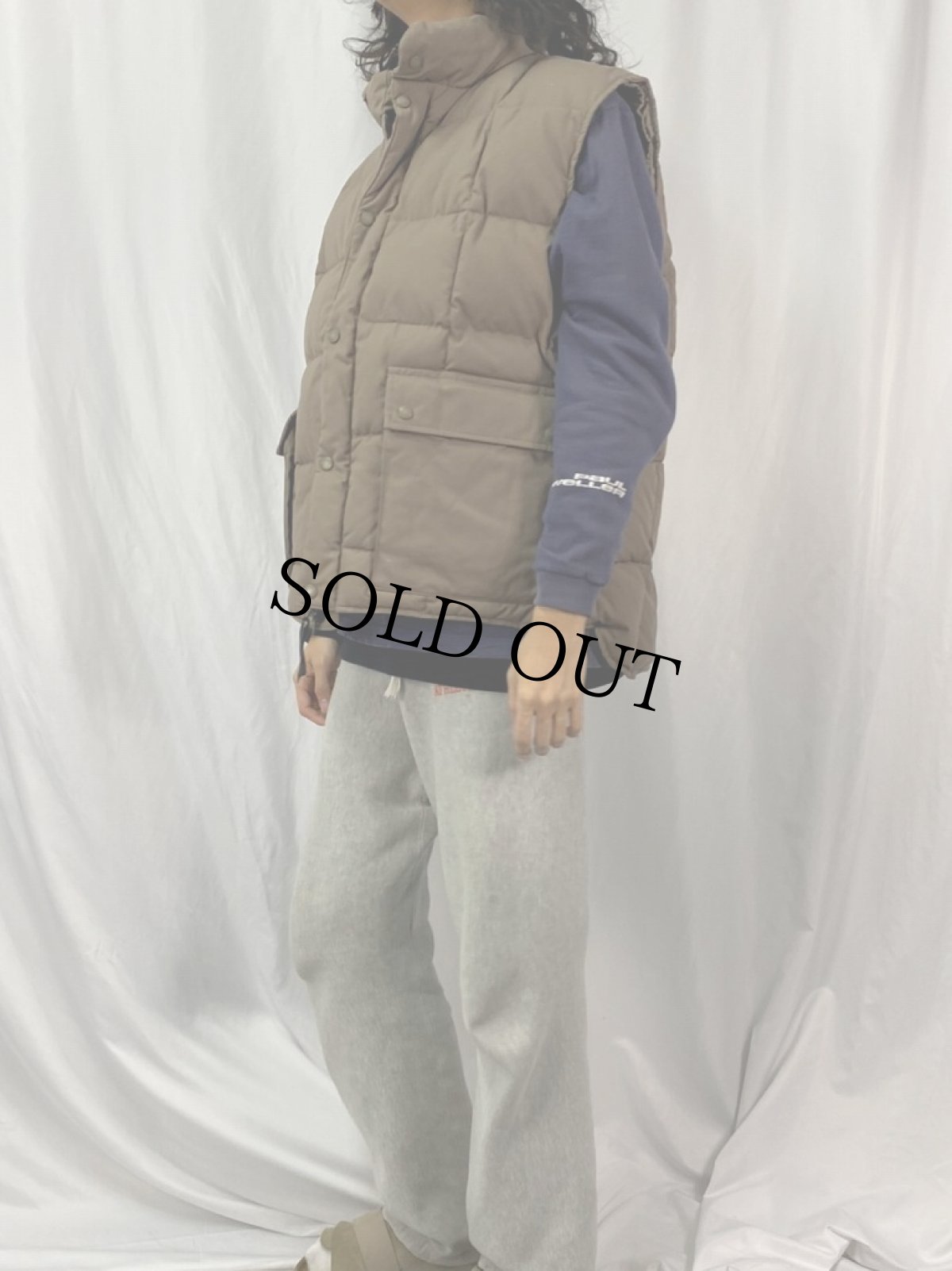 画像3: 80's Eddie Bauer "GOOSE DOWN" キルティングダウンベスト XL (3)