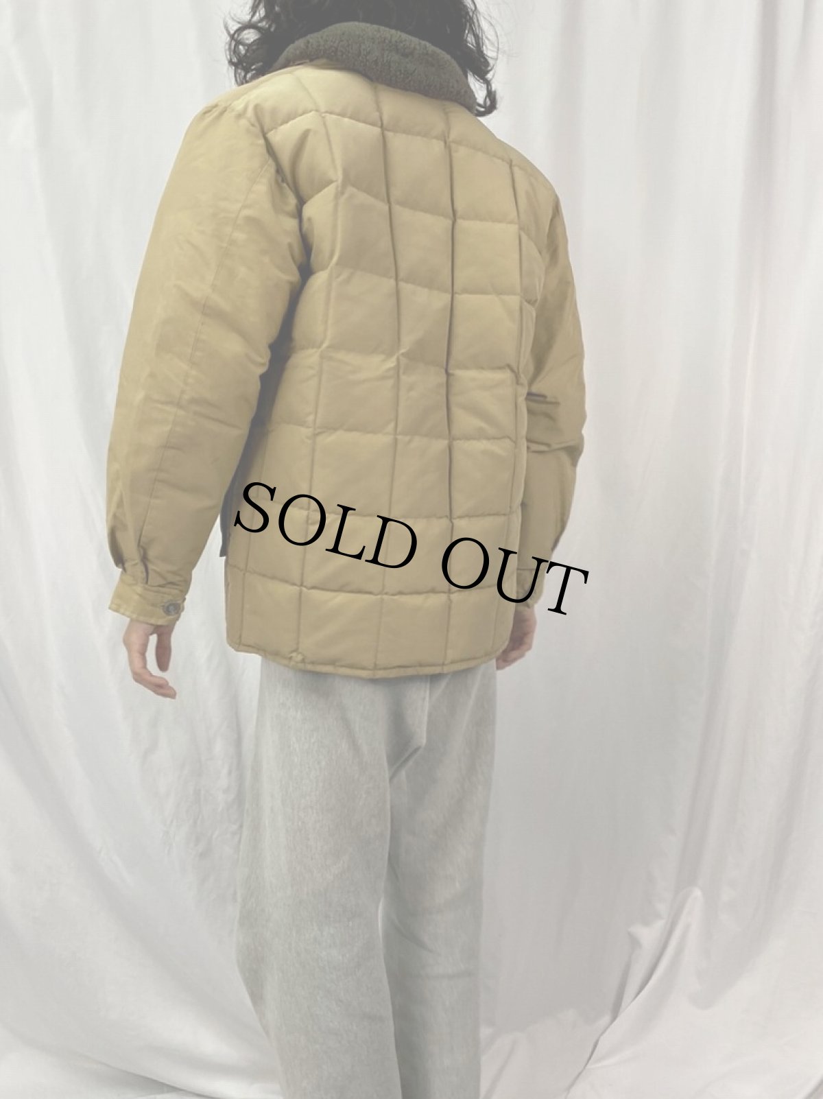 画像4: 70〜80's Eddie Bauer 襟ボア キルティングダウンジャケット (4)