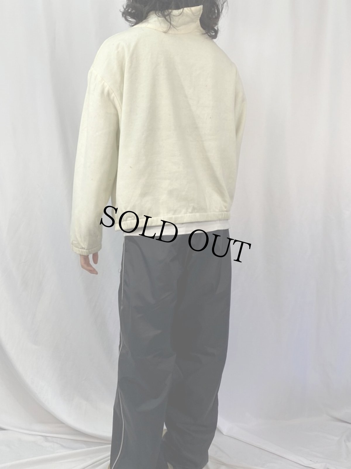 画像5: ハイネック デザインジップスウェット (5)