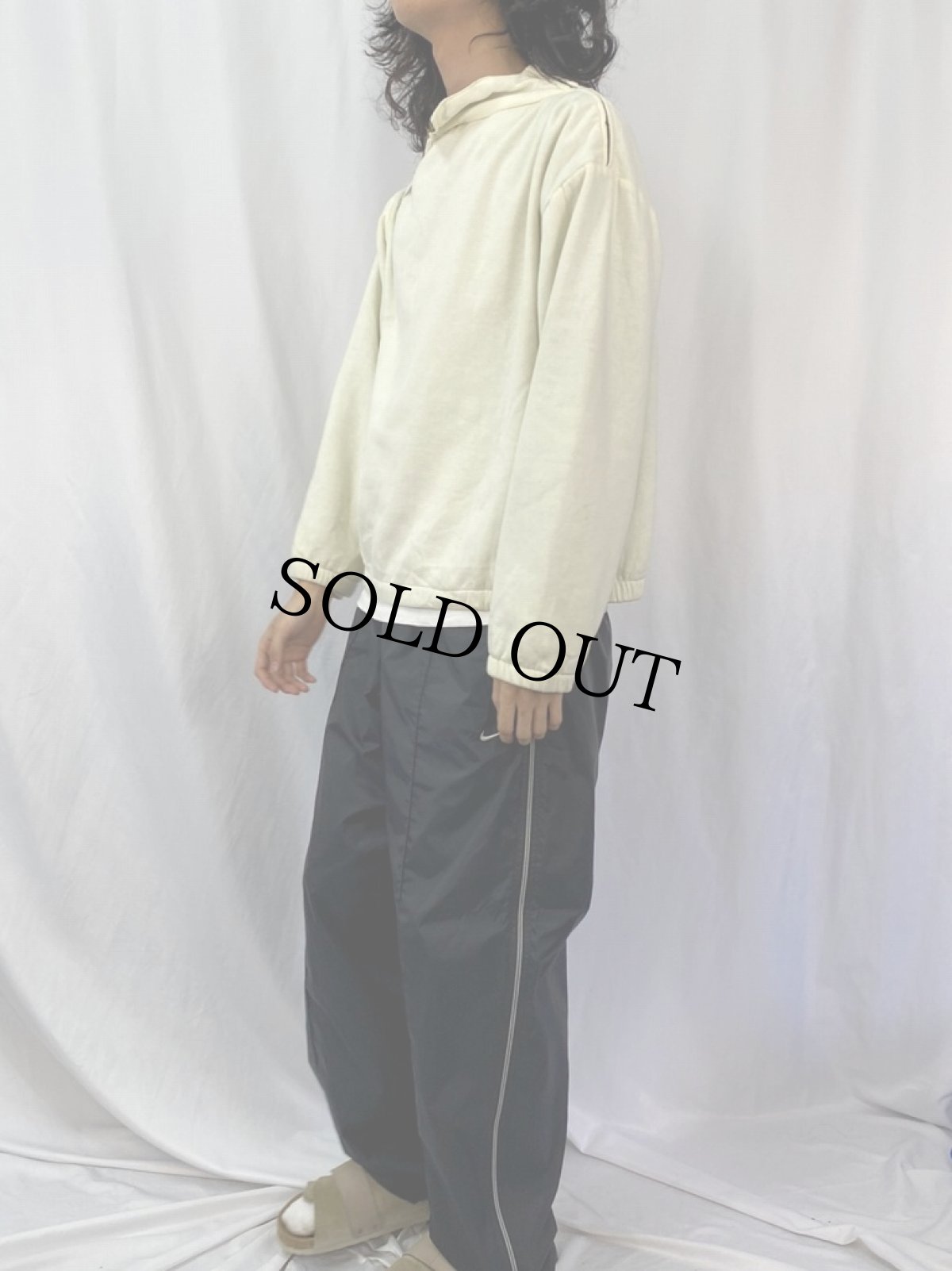 画像4: ハイネック デザインジップスウェット (4)