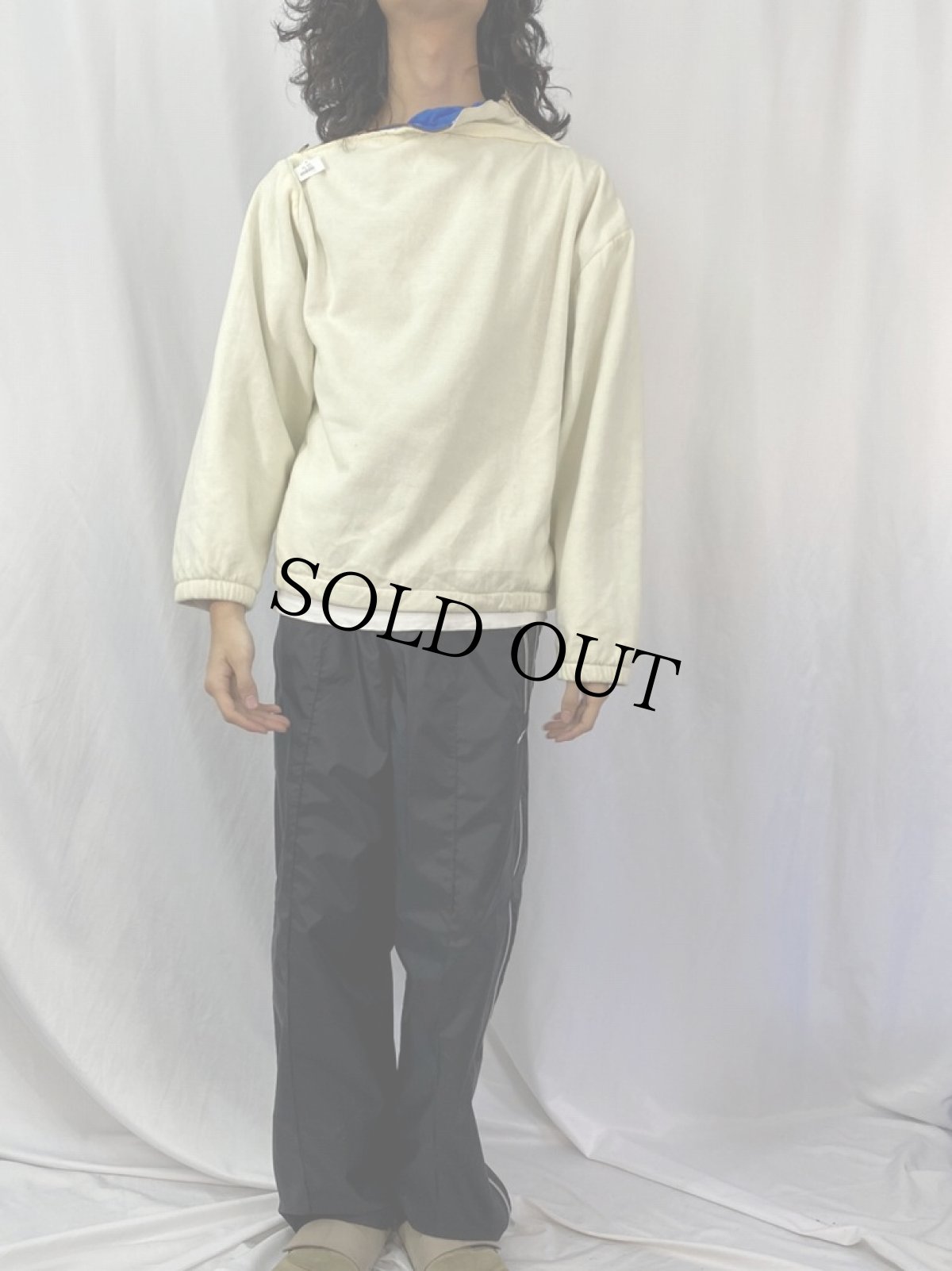 画像3: ハイネック デザインジップスウェット (3)