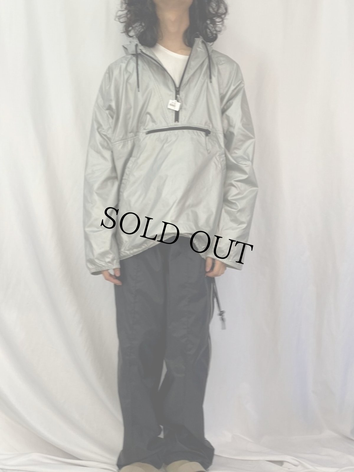 画像2: OLD NAVY ナイロンアノラックパーカー L (2)