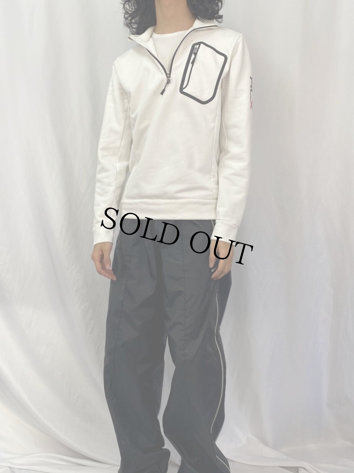 画像2: RLX Ralph Lauren ハイネックハーフジップスウェット M (2)