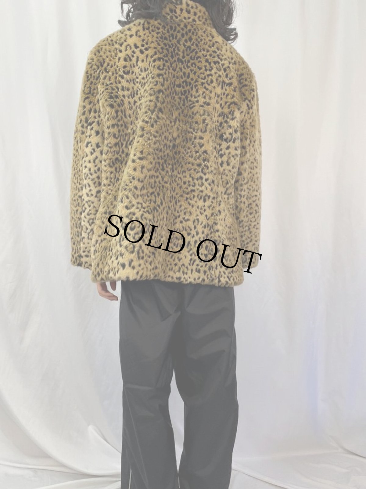 画像4: WHITE STAG レオパード柄 フェイクファージャケット 2X (4)