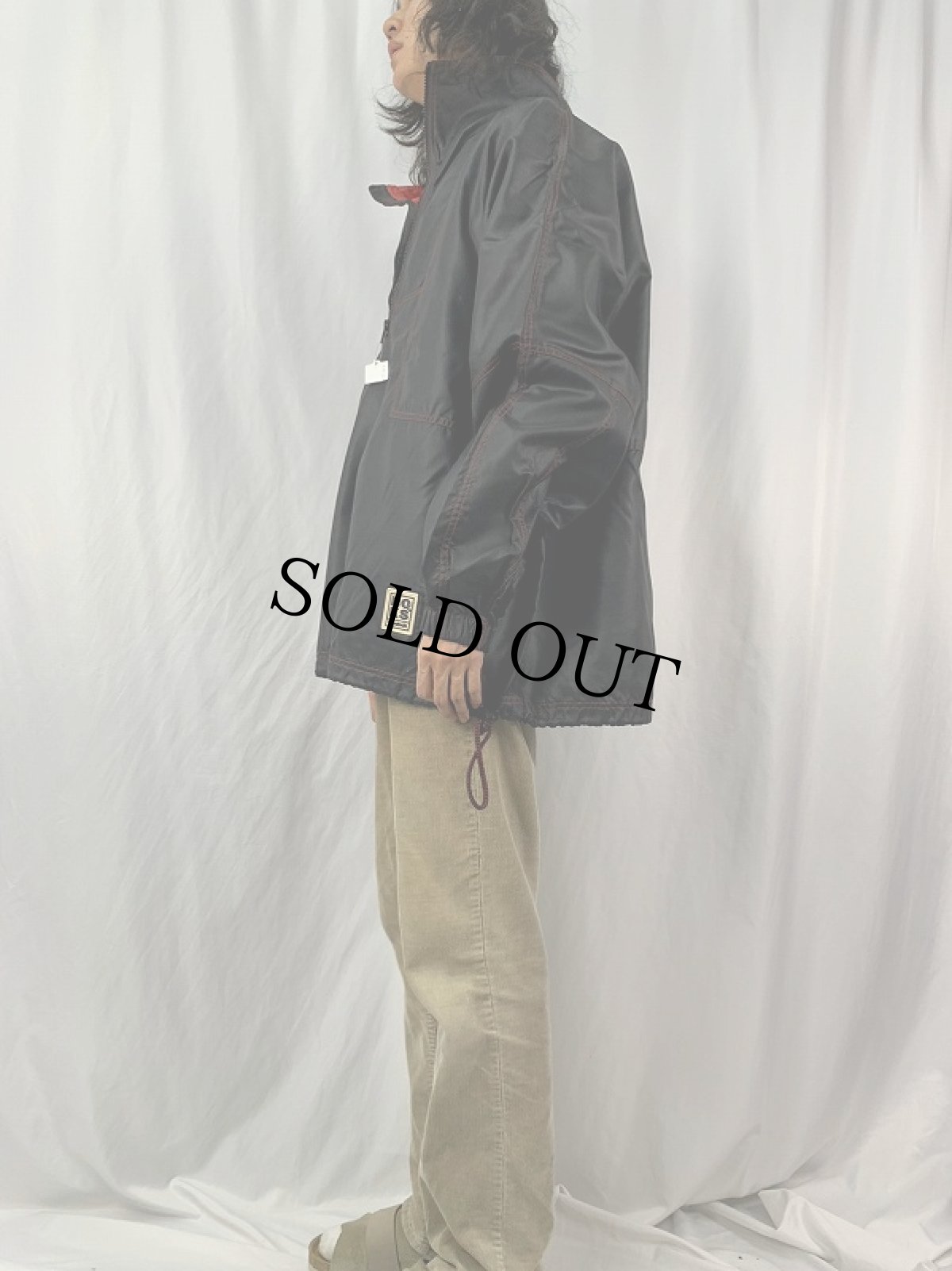 画像3: 90's Reebok BOKS ナイロンプルオーバージャケット XL (3)