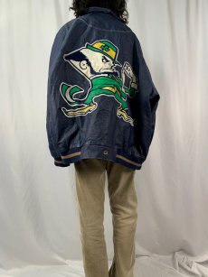 画像4: G-III SPORTS By Carl Banks "Notre Dame Fighting Irish" レザースタジャン 6XL (4)