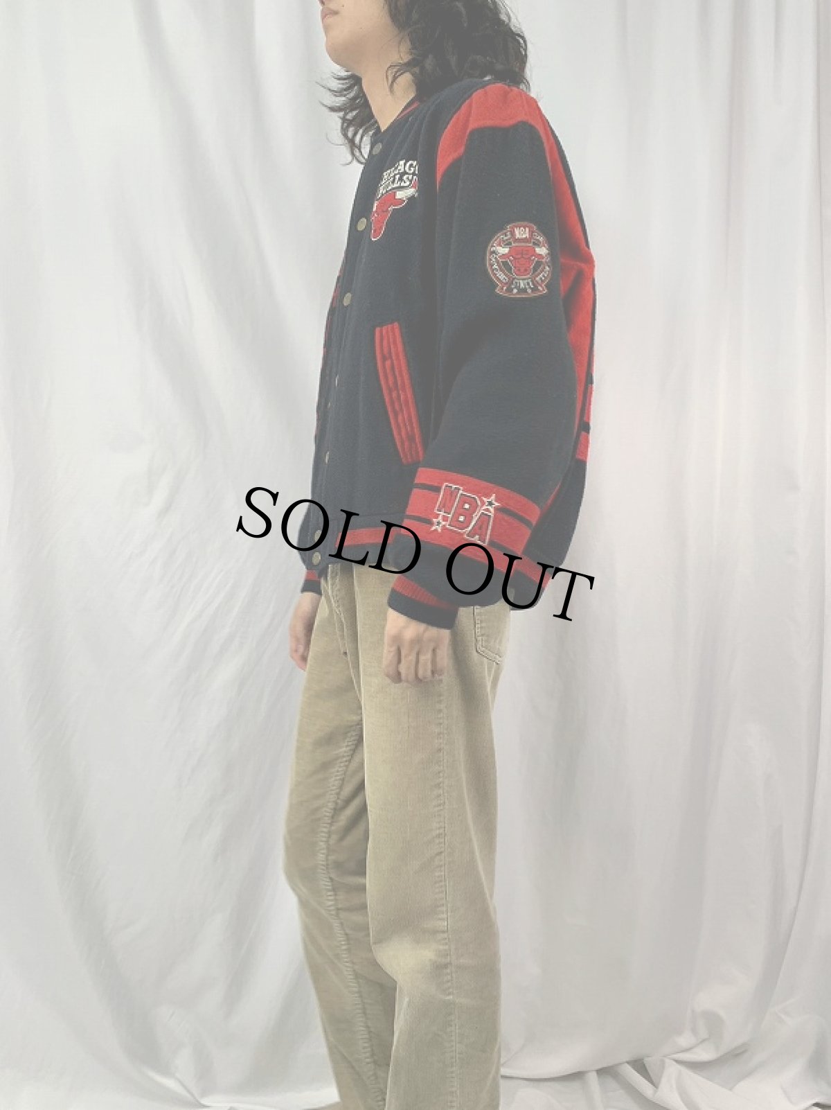 画像4: 90's NUTMEG by CAMPRI "CHICAGO BULLS" スタジャン L (4)