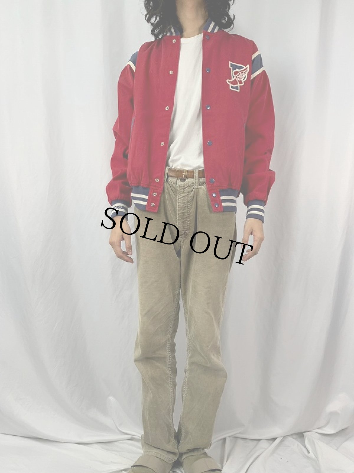 画像2: POLO Ralph Lauren ウィングフット パッチ付き スタジャン M (2)