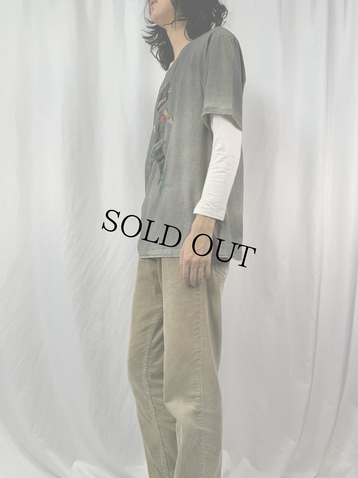 画像3: PRADA ITALY製 ロボットTシャツ (3)