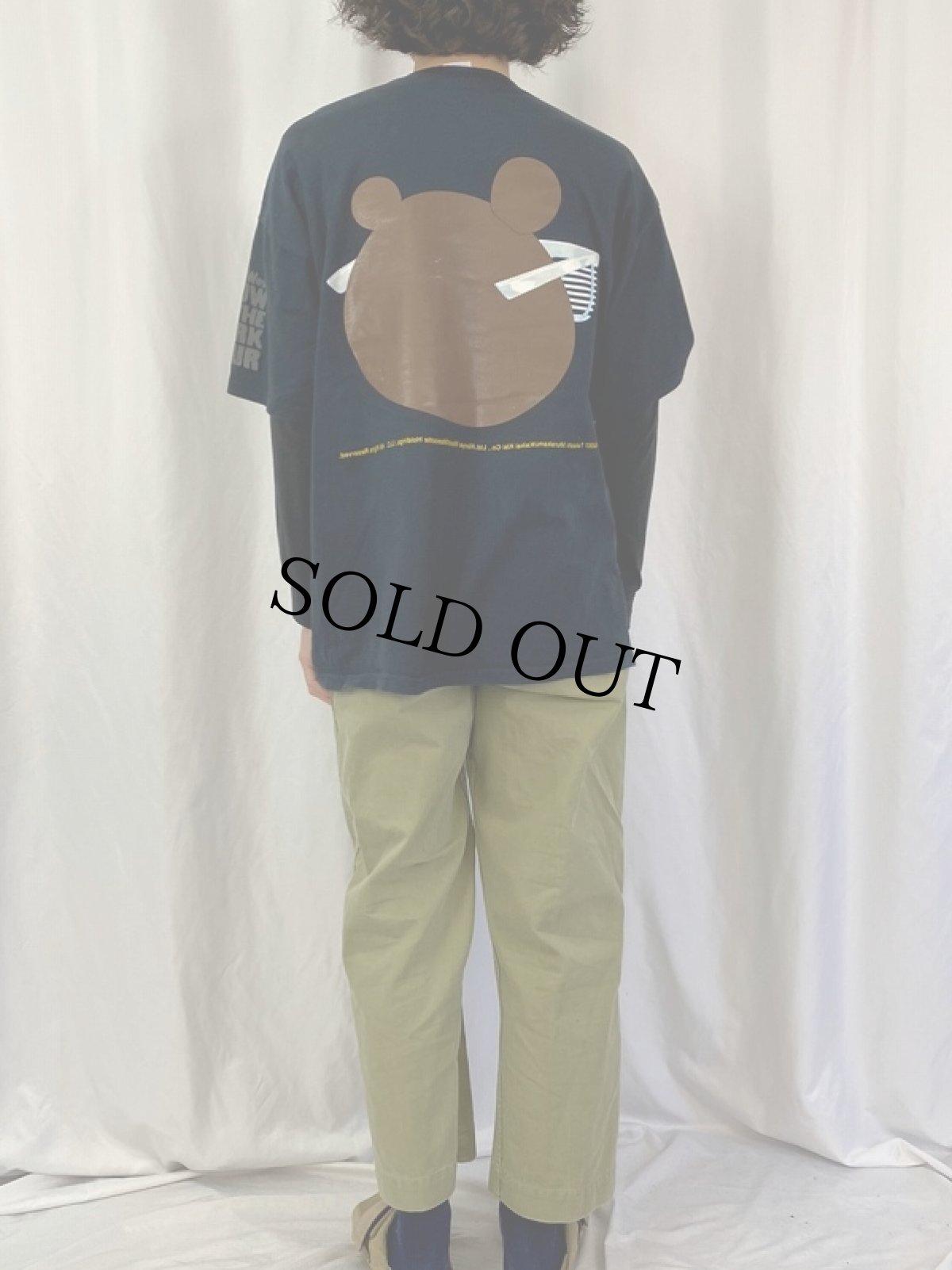 画像4: Kanye West GLOW IN THE DARK TOUR ヒップホップTシャツ XL (4)