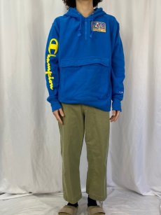 画像2: Champion REVERSE WEAVE × SUPER MARIO BROS. ハーフジップ スウェットフーディ L (2)