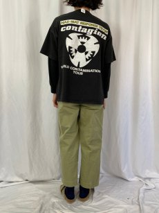 画像4: 90's Contagion インダストリアルロックバンドツアーTシャツ XL (4)