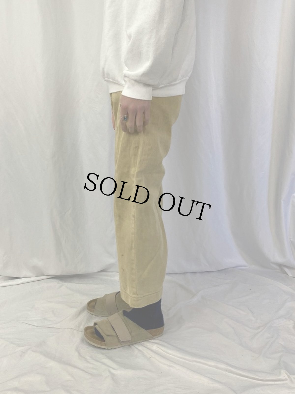 画像3: 40's Canadian Army ワークトラウザーズ W27 (3)