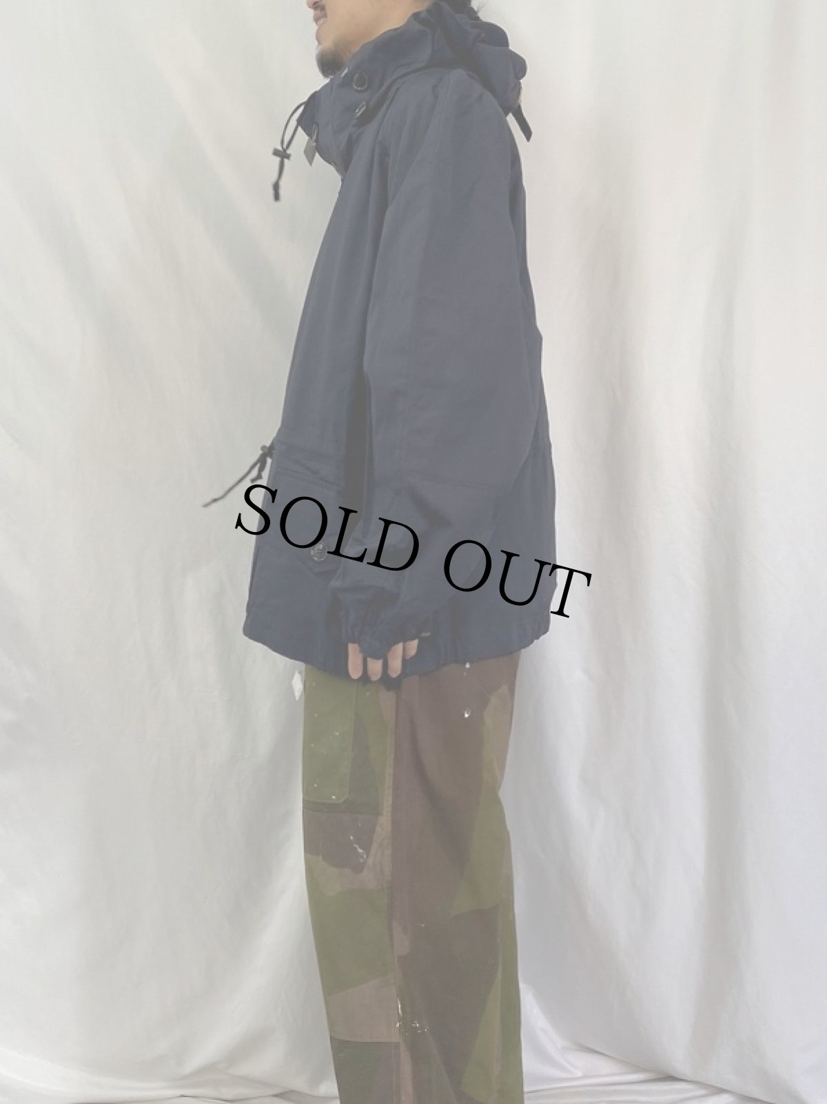 画像3: 90's ROYAL NAVY ベンタイルコットン ウィンドプルーフ スモック M DEADSTOCK NAVY (3)