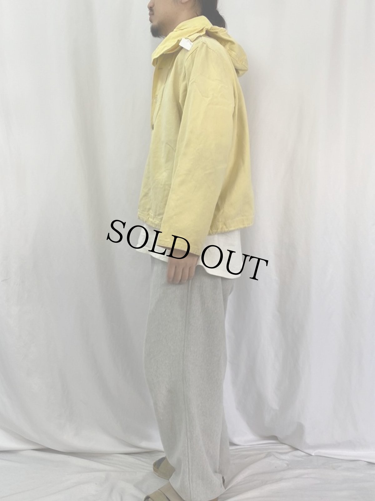 画像3: 40's U.S.NAVY サルベージパーカー 前期型 OVER DYE (3)