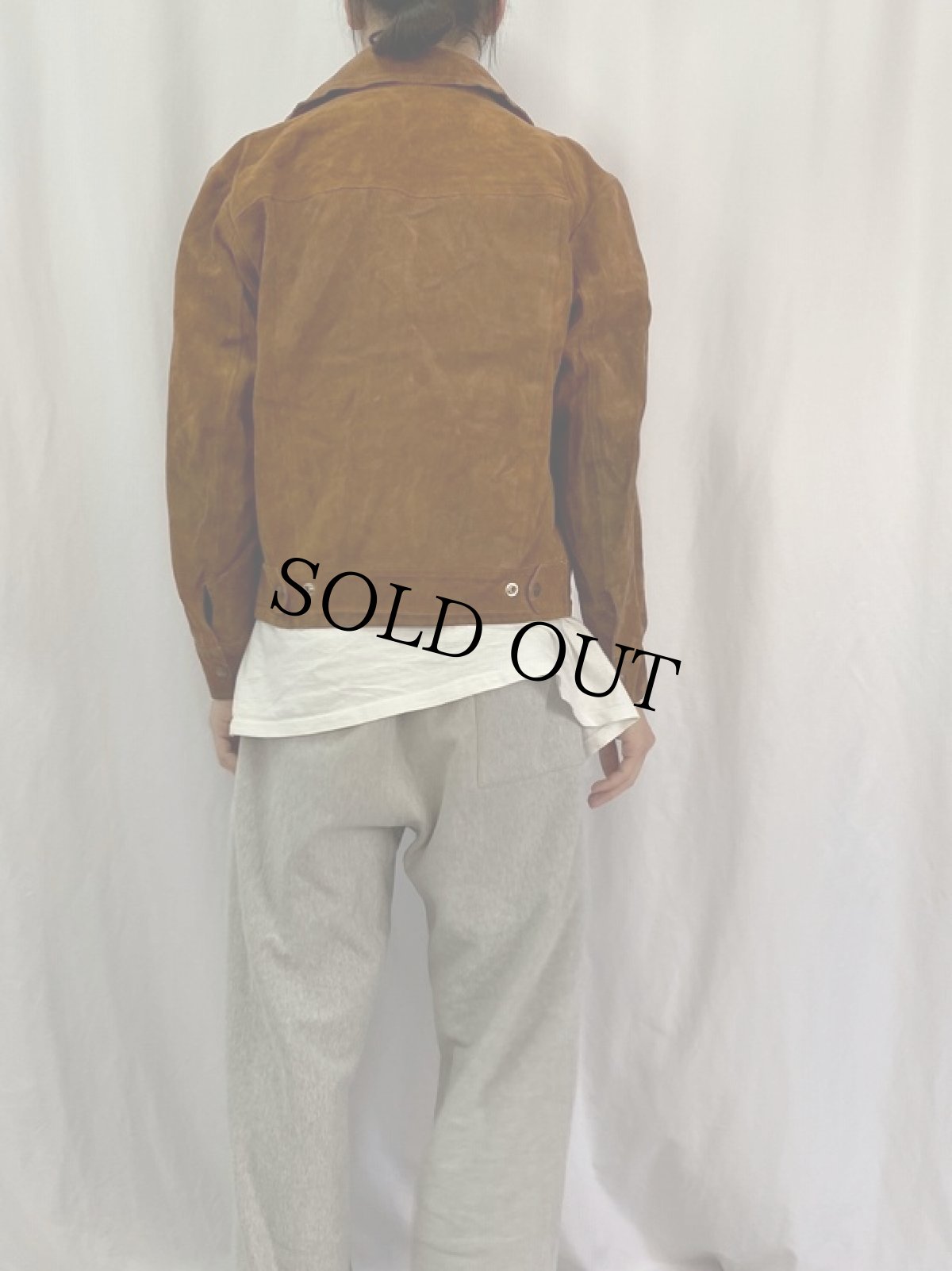 画像4: 60's L.L.Bean 筆記体タグ スエードレザージャケット SIZE40 (4)