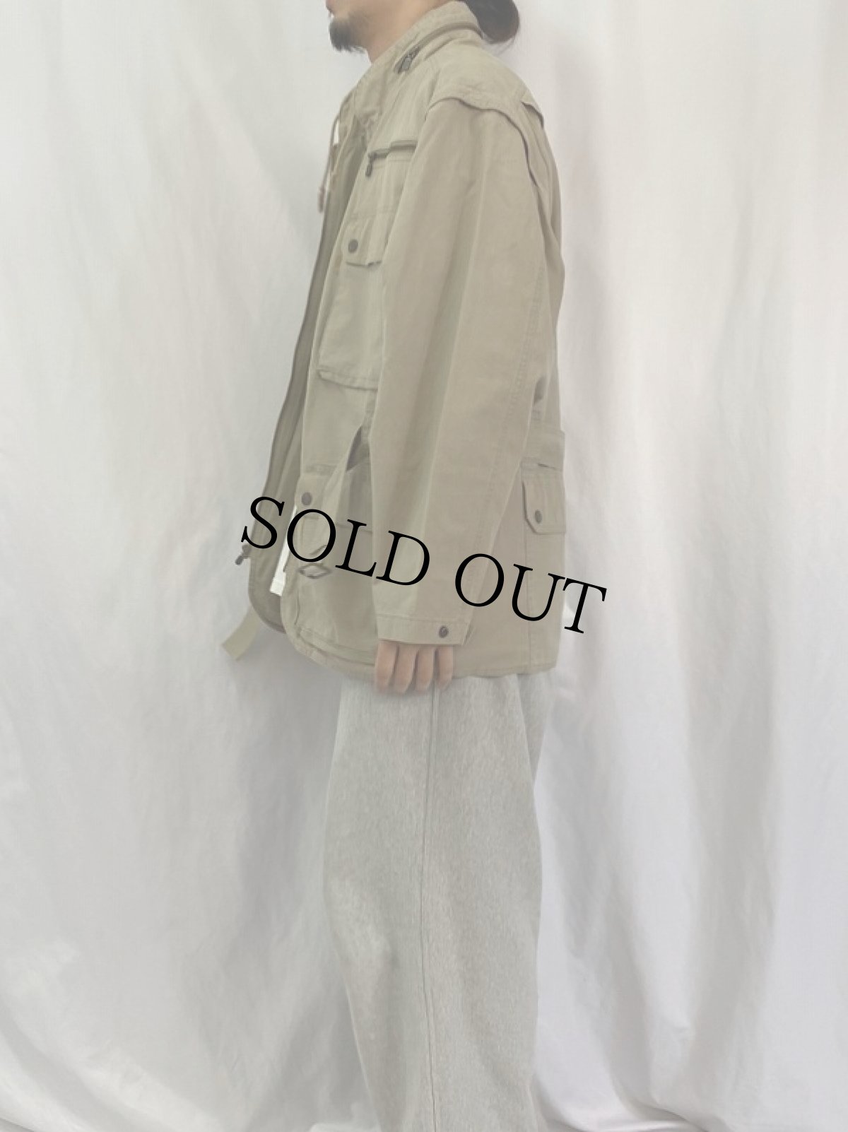 画像3: 90's BANANA REPUBLIC 2WAY フォトグラファージャケット M (3)