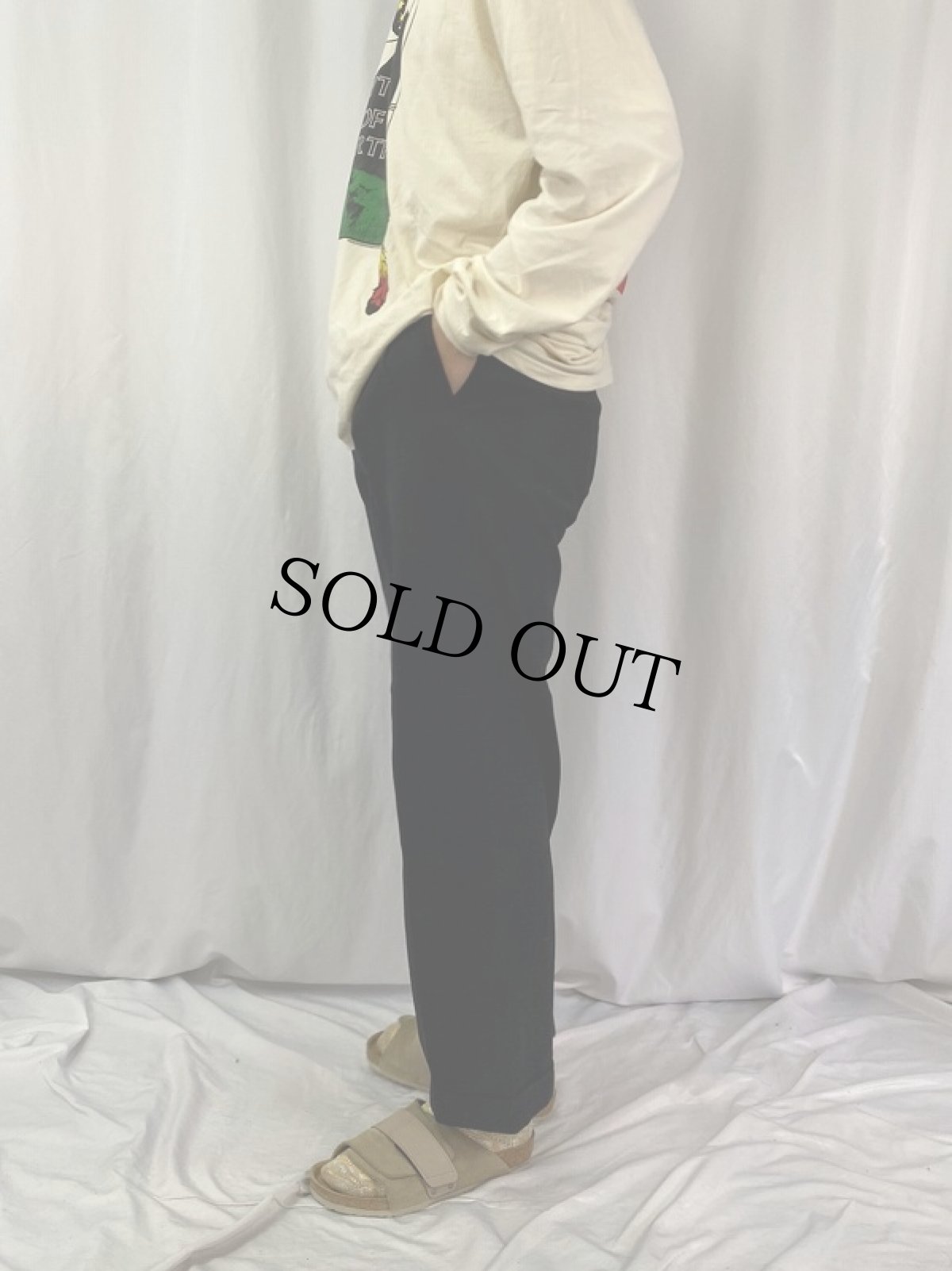 画像3: 50's ツータックウールスラックス S (3)