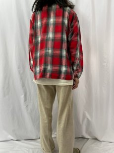 画像4: 50's PENNEY'S チェック柄 マチ付き ヘビーネルシャツ L (4)