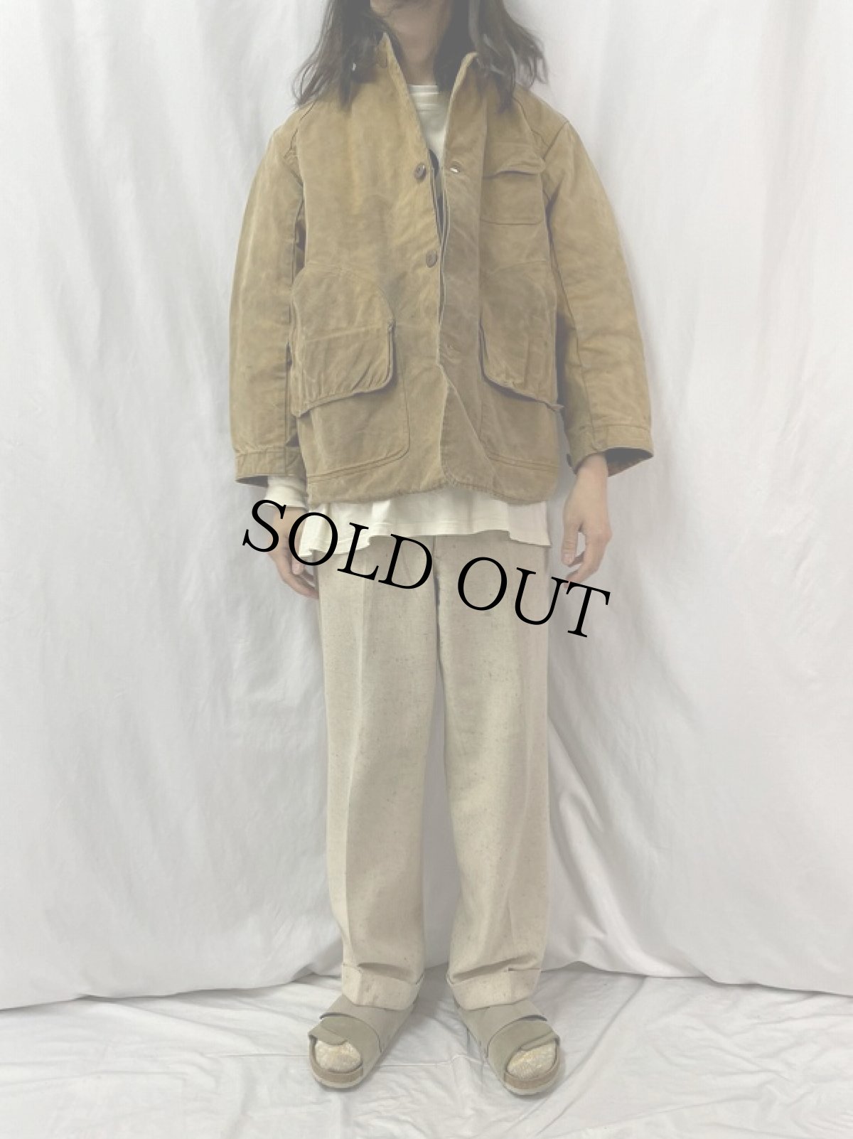 画像2: 30's Drybak コットンダックハンティングジャケット (2)