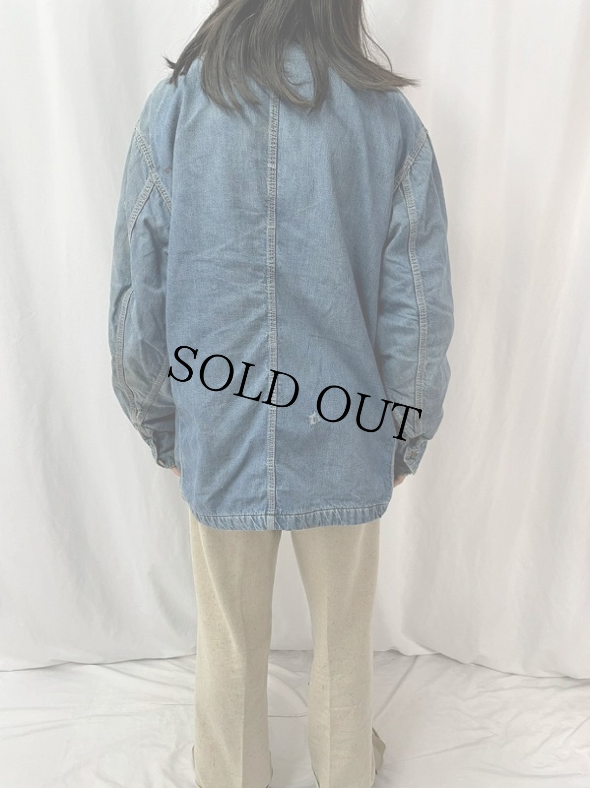 画像4: 60's Lee 81-LJ ブランケットライナーデニムカバーオール 48 LONG (4)