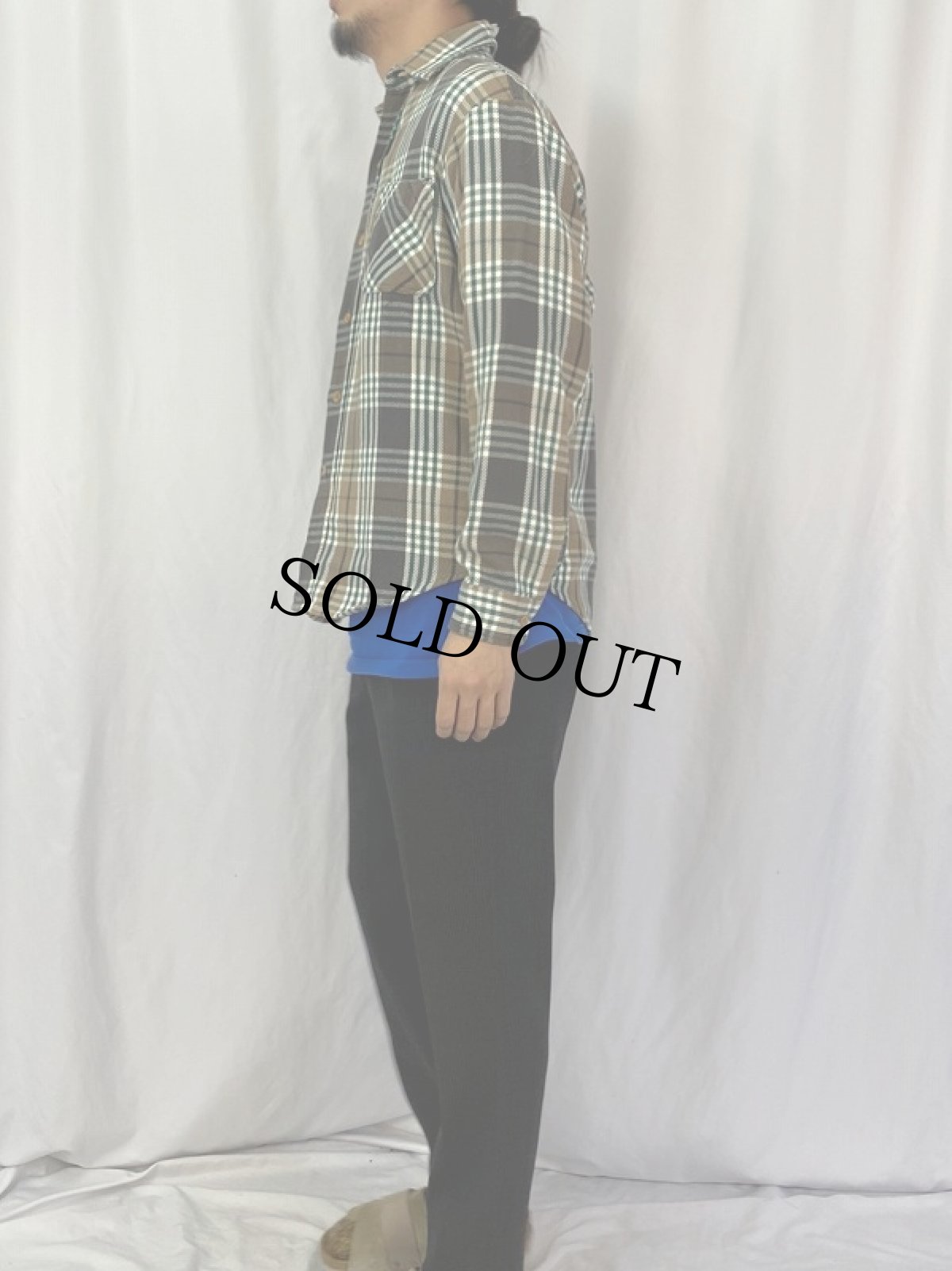 画像3: 80's BIGMAC チェック柄 ヘビーネルシャツ M (3)