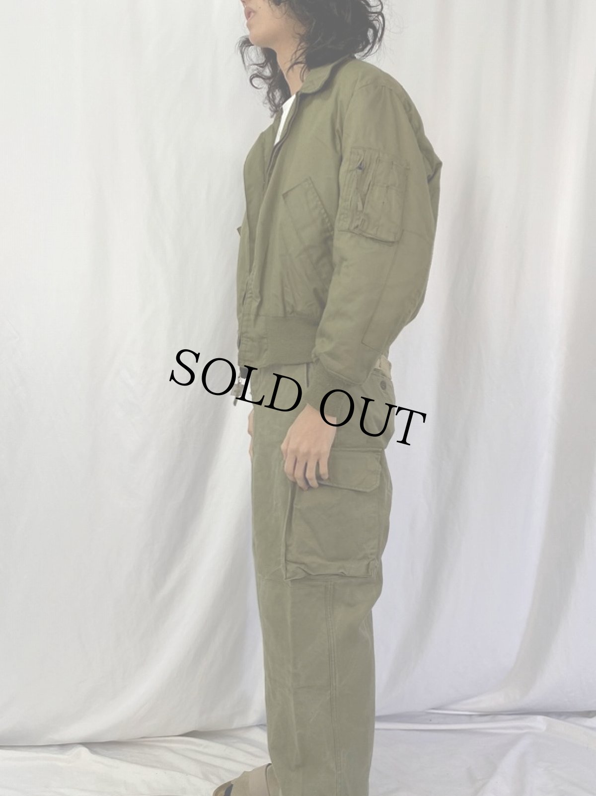 画像3: 80's U.S.ARMY CVC タンカースジャケット ノーメックス LARGE-SHORT (3)