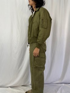 画像3: 80's U.S.ARMY CVC タンカースジャケット ノーメックス LARGE-SHORT (3)