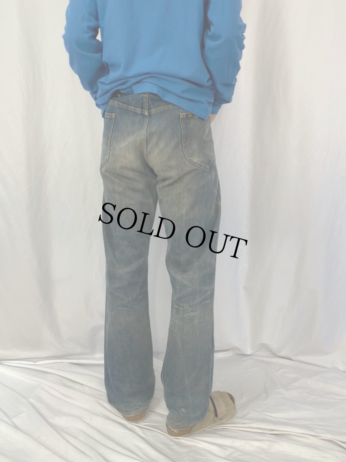 画像4: 70's Lee 101Z サイド黒 デニムパンツ W35 (4)