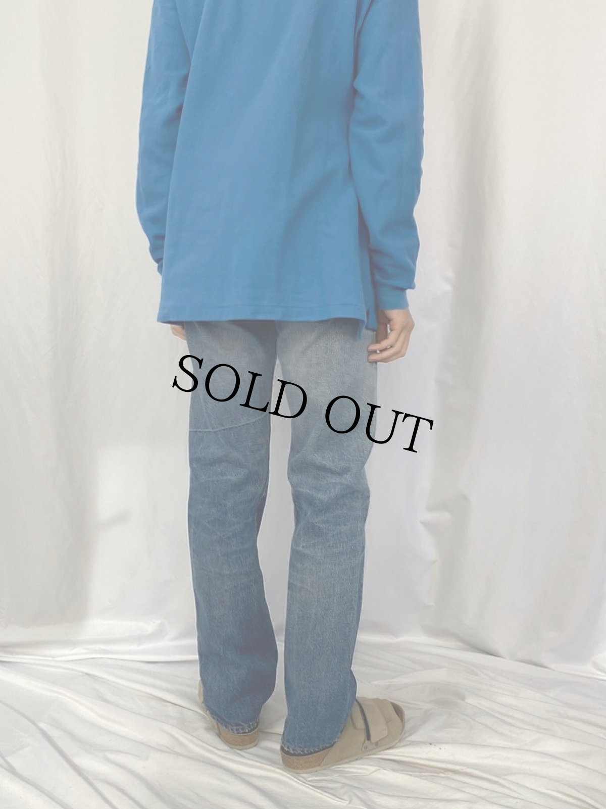 画像4: 80's Levi's 501 黒カン デニムパンツ W30 (4)