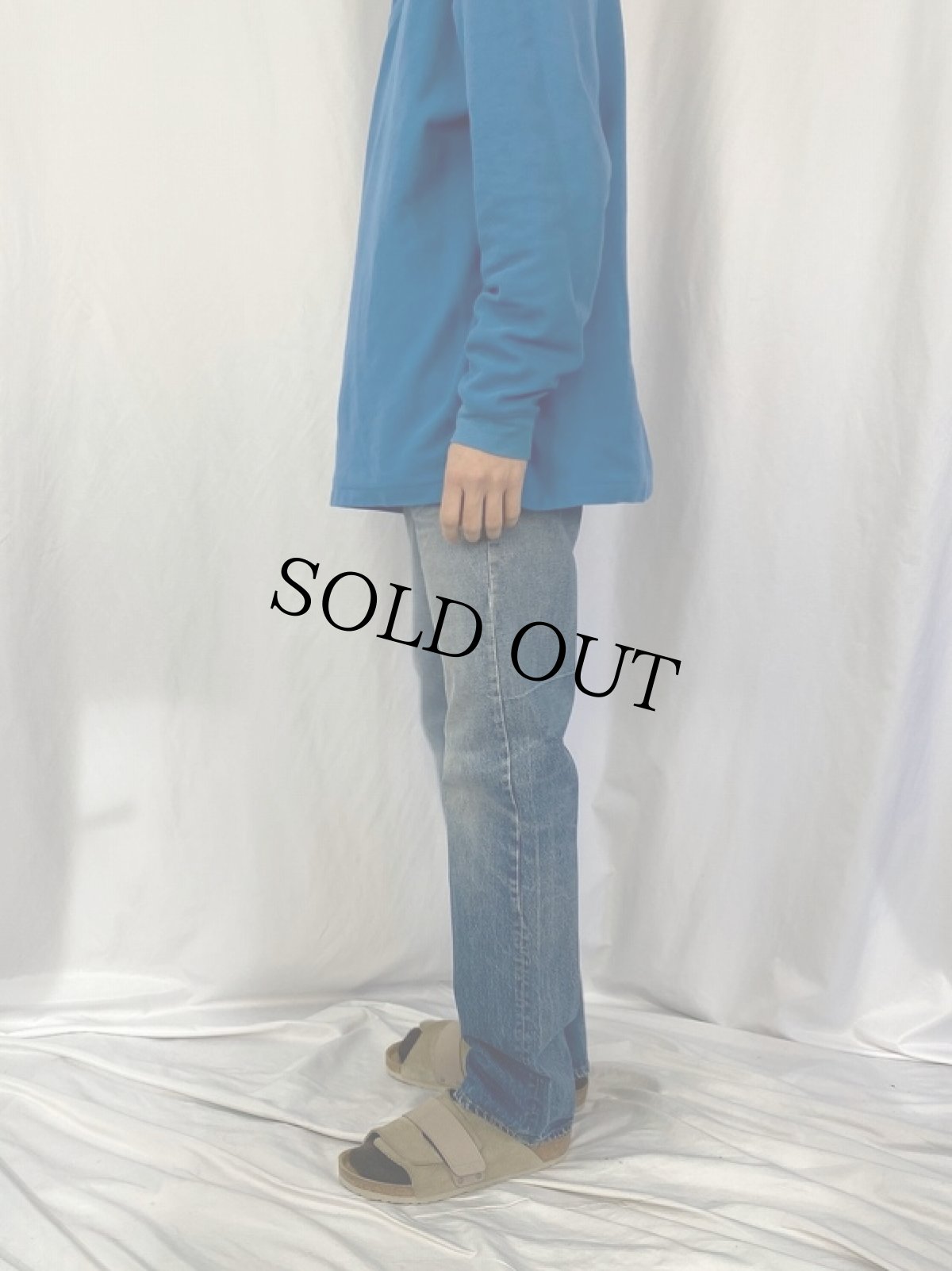 画像3: 80's Levi's 501 黒カン デニムパンツ W30 (3)