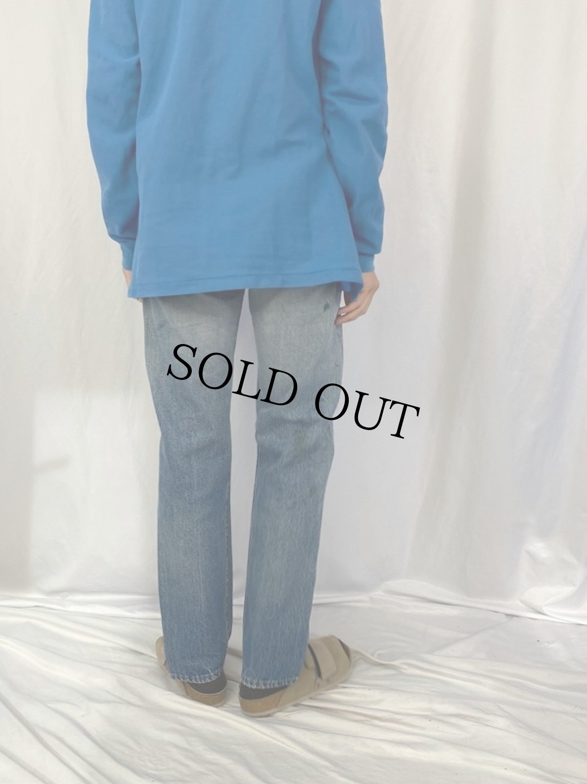 画像4: 80's Levi's 501 黒カン デニムパンツ W31 (4)