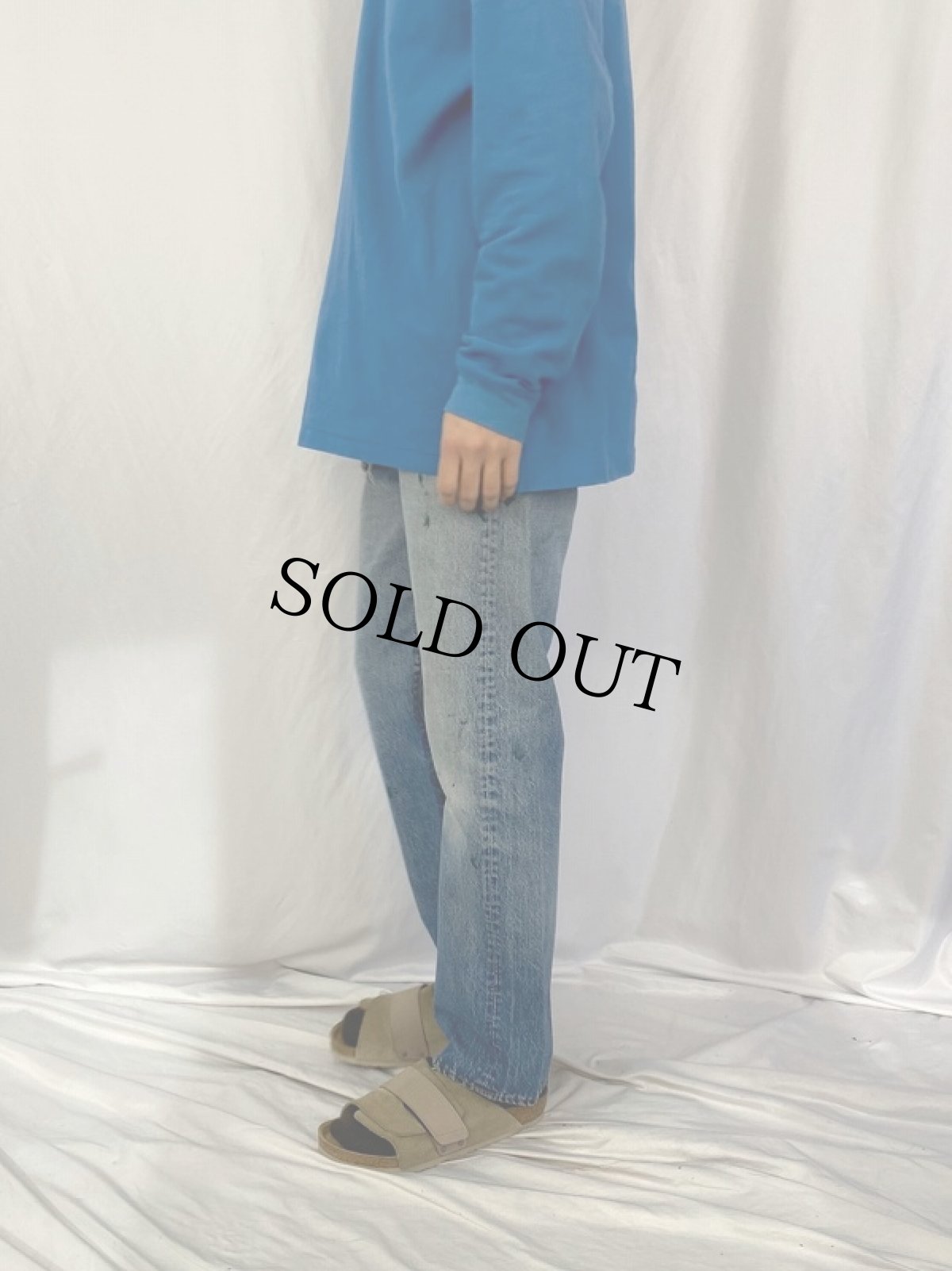 画像3: 80's Levi's 501 黒カン デニムパンツ W31 (3)