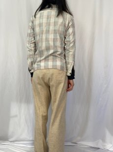 画像4: 60's PENNY'S SANFORAZED チェック柄 プリントネルシャツ SIZE18 (4)