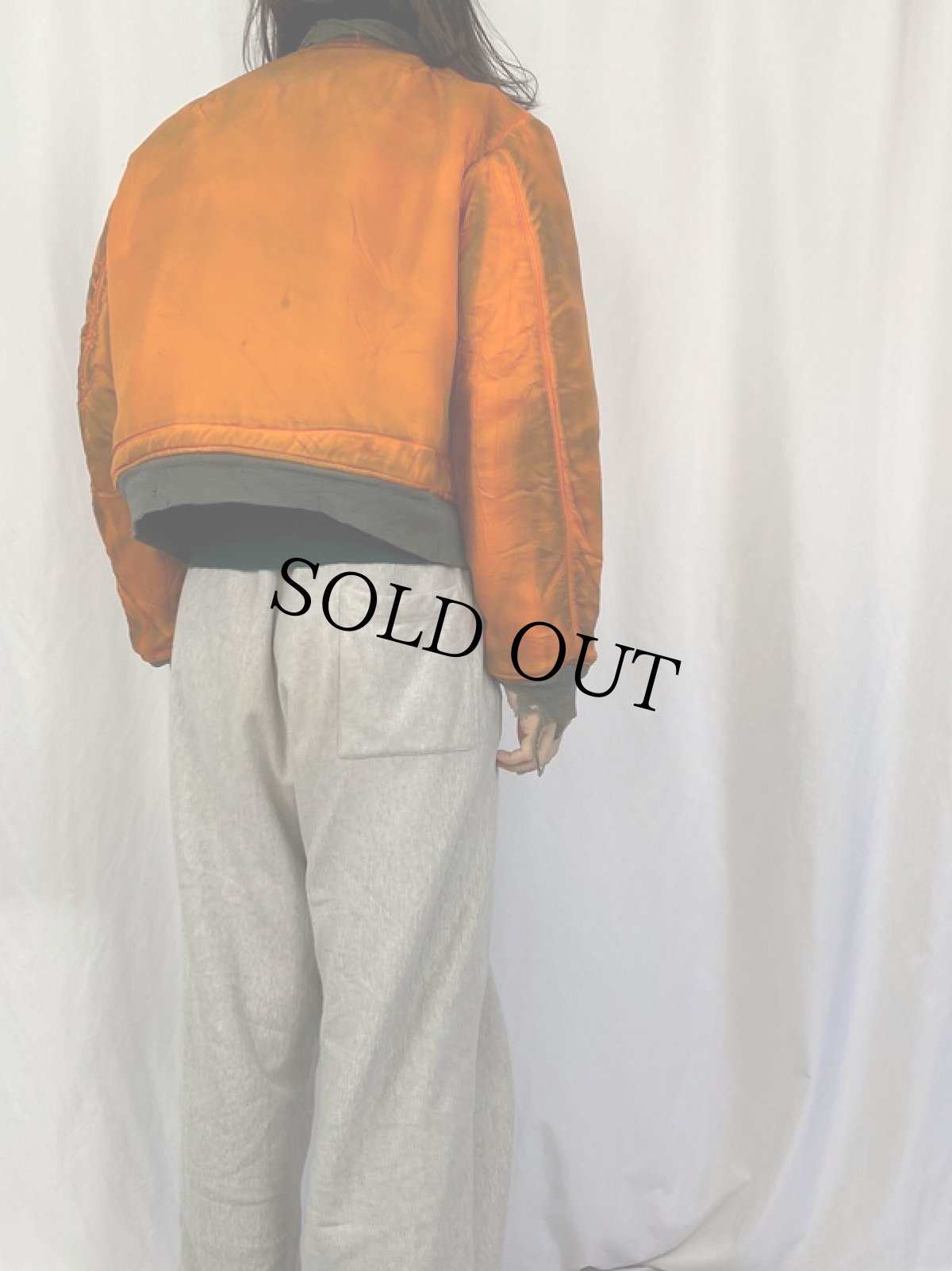 画像8: 70's U.S.AIR FORCE MA-1 E-TYPE フライトジャケット LARGE (8)