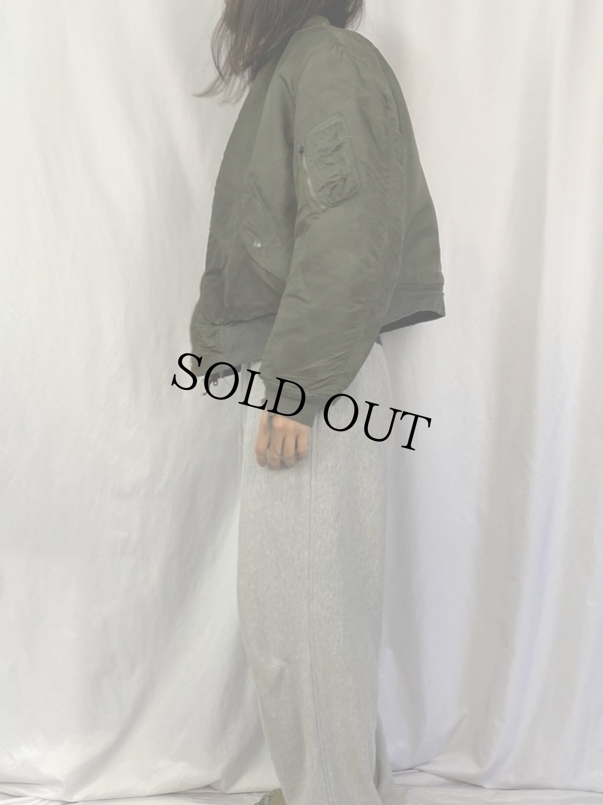 画像4: 70's U.S.AIR FORCE MA-1 E-TYPE フライトジャケット LARGE (4)