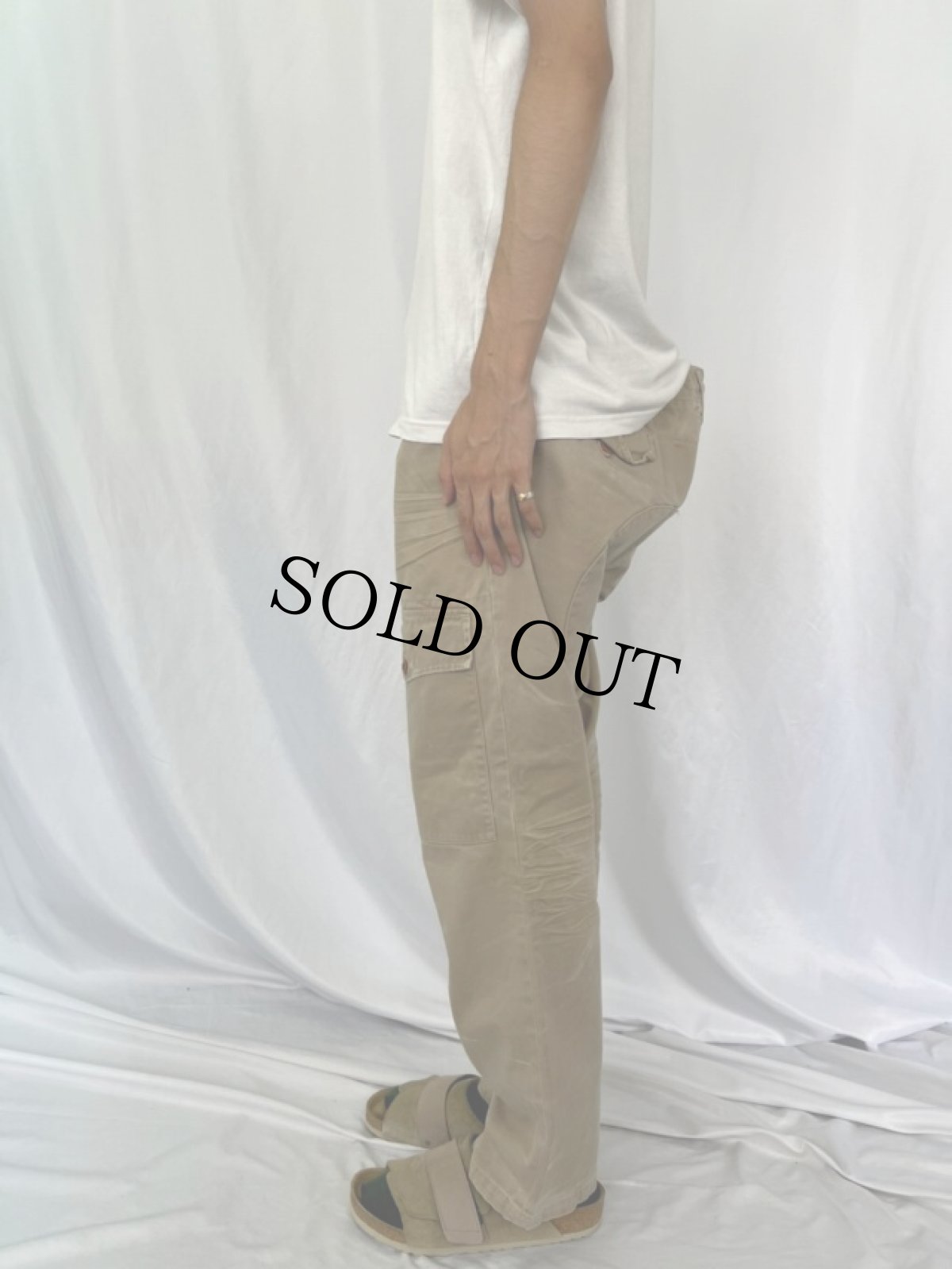 画像3: POLO Ralph Lauren "ROYAL ARMY グリーンデニムタイプ" カーゴパンツ 38/30 (3)