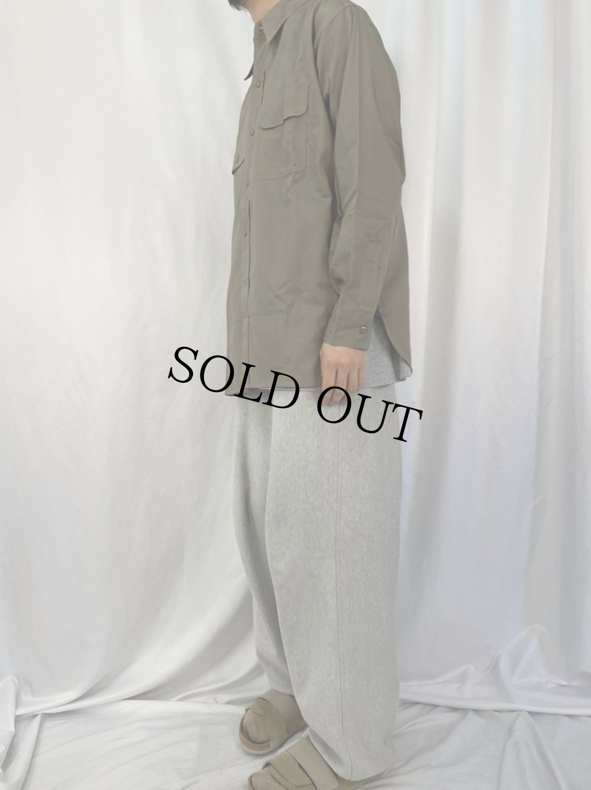 画像4: 40's FIVE BROTHERS マチ付き ワークシャツ 16 1/2 DEADSTOCK (4)